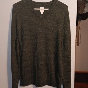 Woman's Gap size medium green pullover v-neck sweater